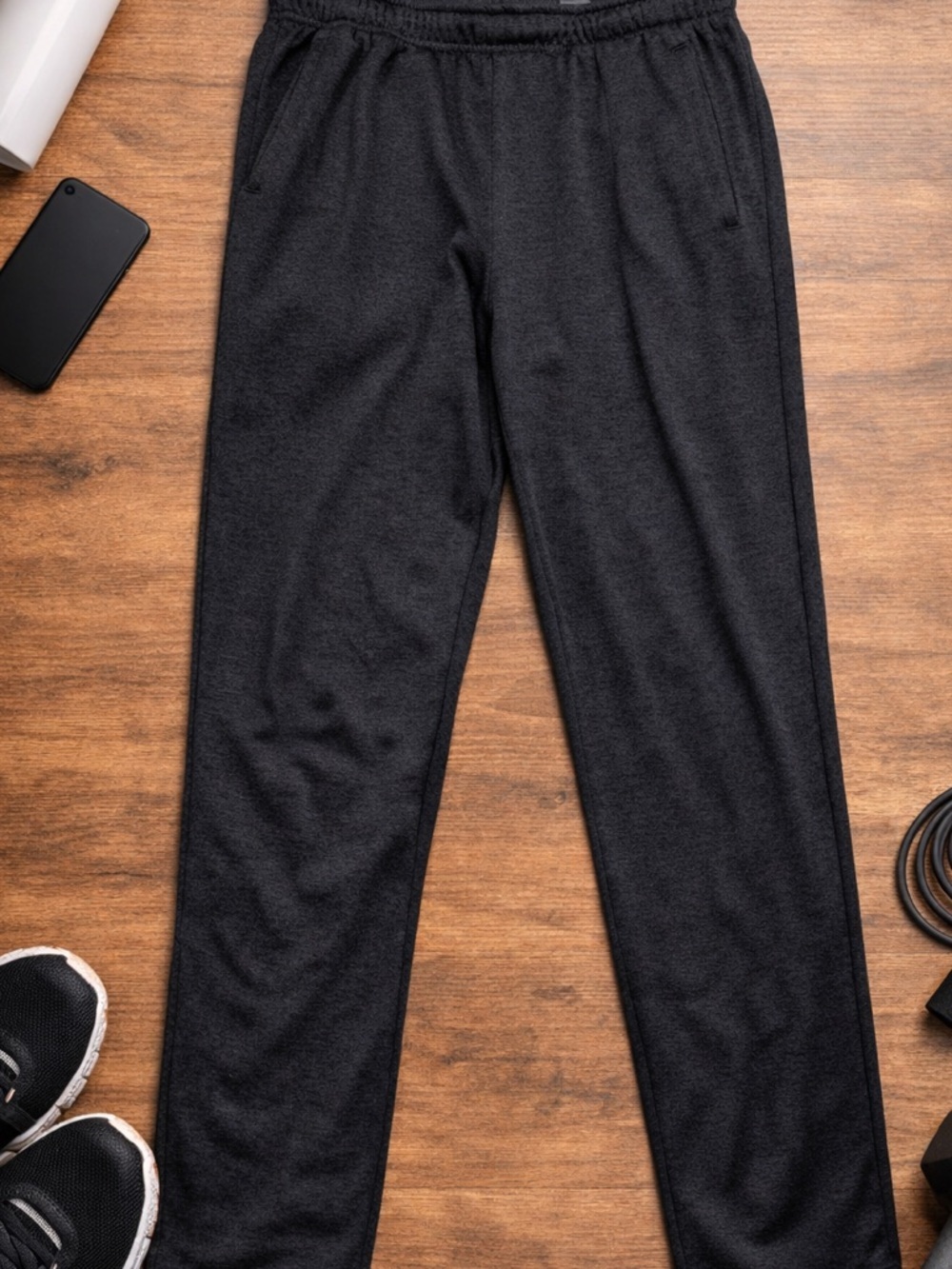 Layer 8 Sweatpants Mens Large Black Athletic Jogger Lounge Comfort Pants